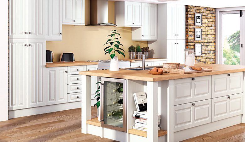 Bella Super White Ash Milano Kitchen