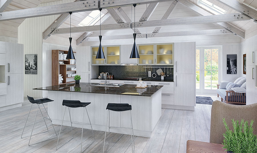 Bella Opengrain White Venice Kitchen