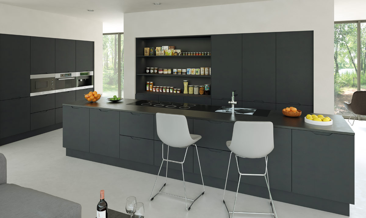 Bella Integra Matt Graphite Kitchen