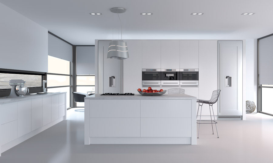 Bella Porcelain White Venice Kitchen