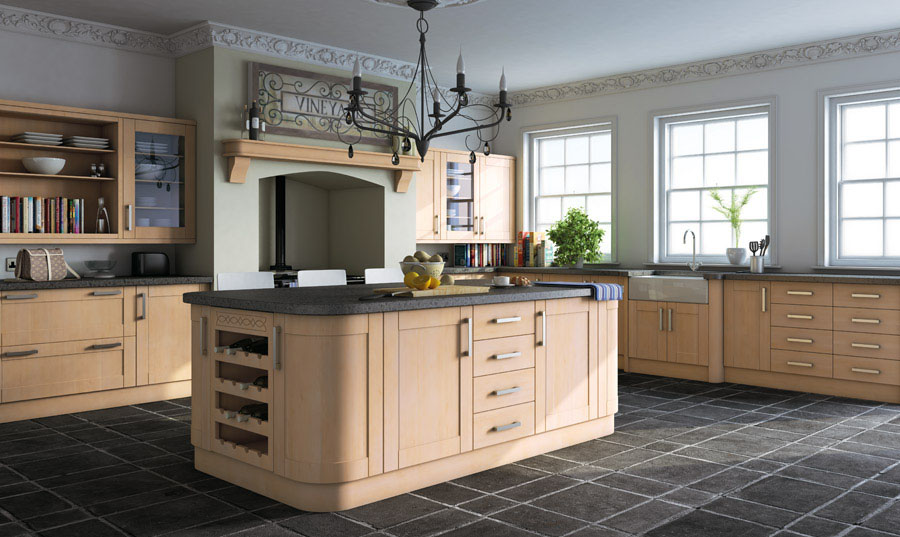Bella Swiss Pear Shaker Kitchen