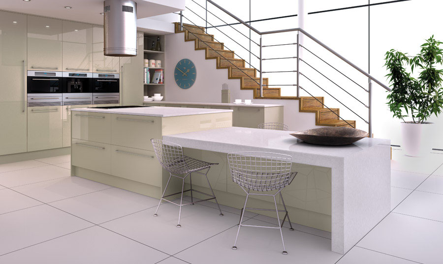 Zurfiz Ultragloss Metallic Champagne Kitchen