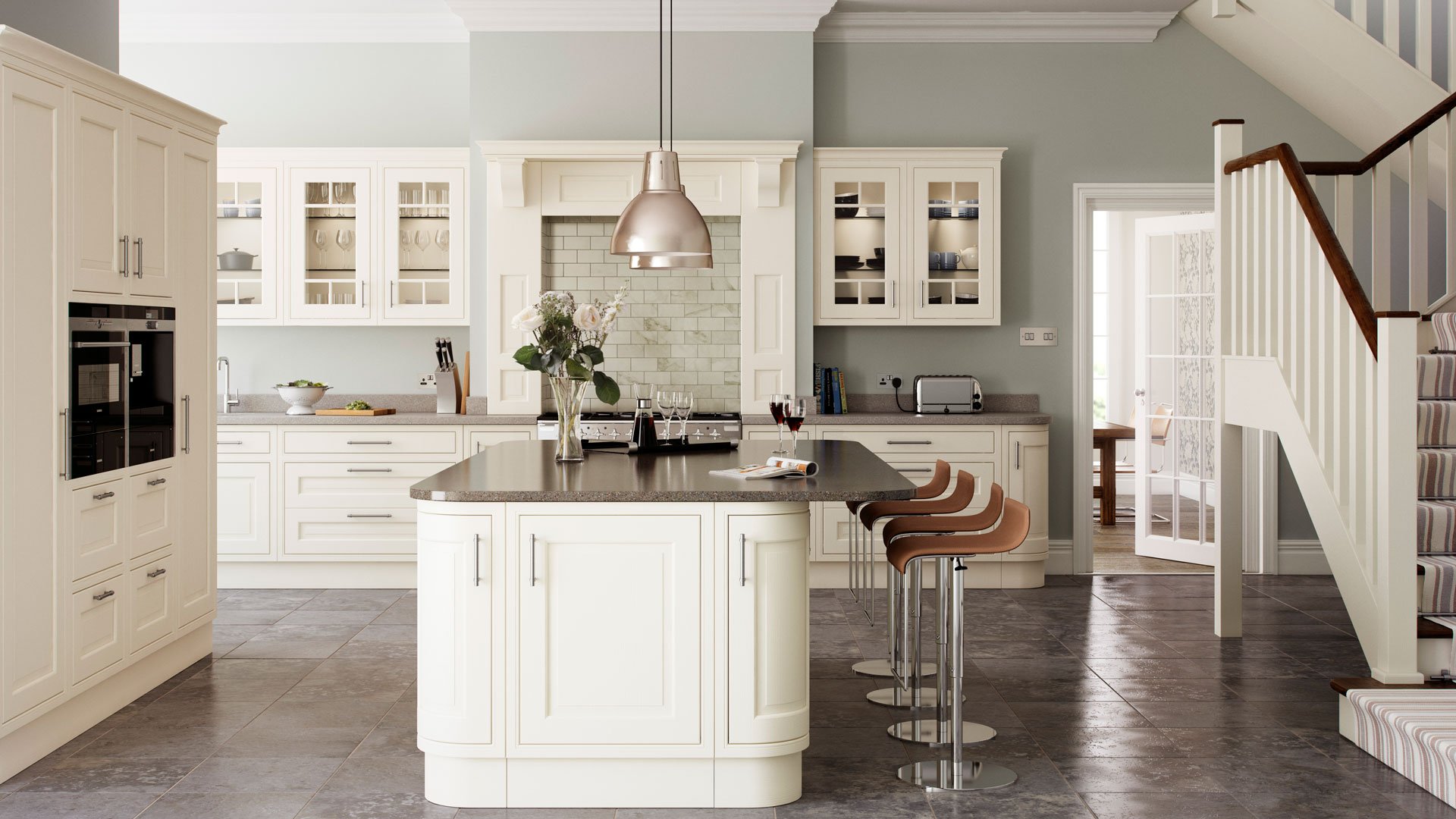 Multiwood Eildon Ash Painted Kitchen