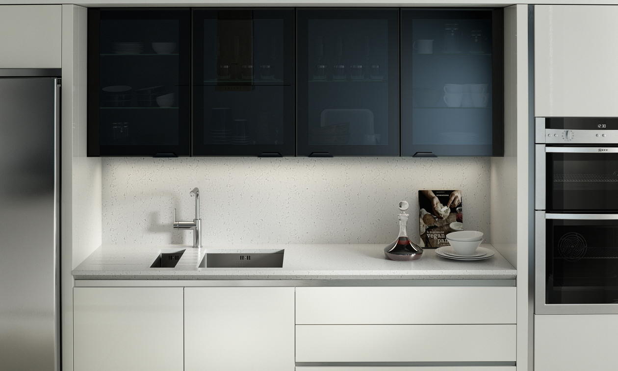 Second Nature Feature Black Glazed Kitchen