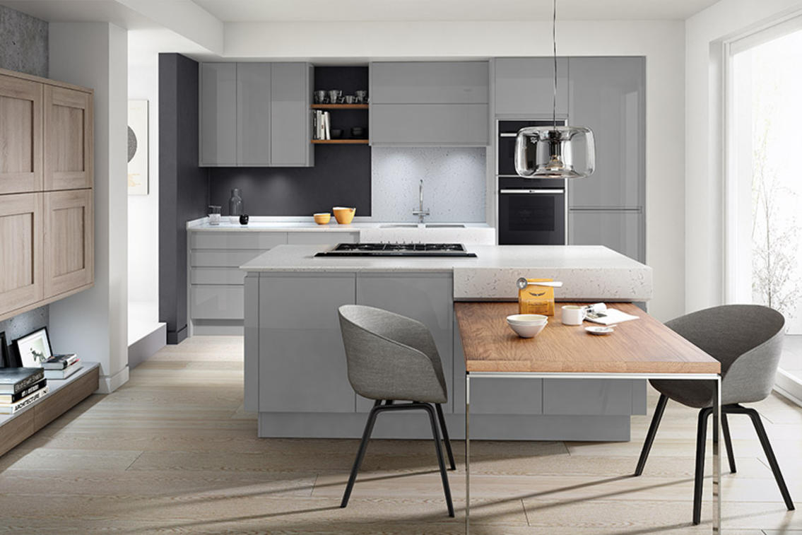 Second Nature Remo Silver Grey Kitchen