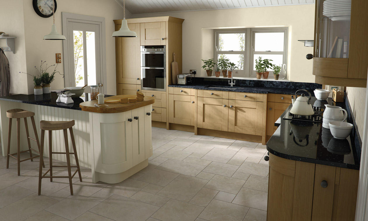Second Nature Milbourne Oak Kitchen