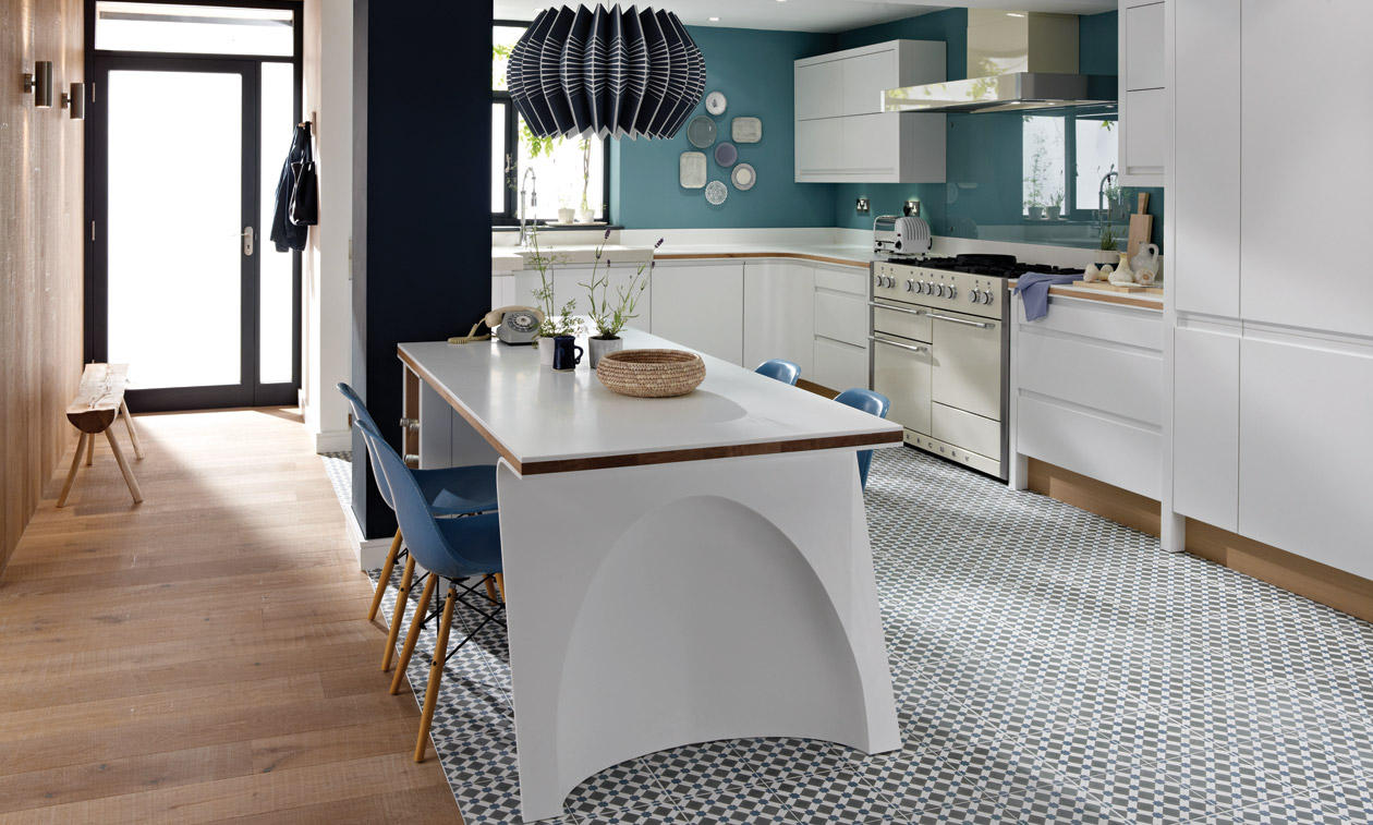 Second Nature Remo Matt White Kitchen
