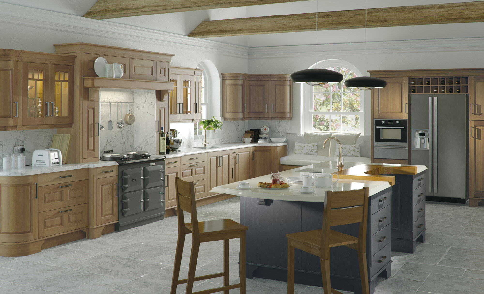 Uform Dante Light Oak & Lava Kitchen