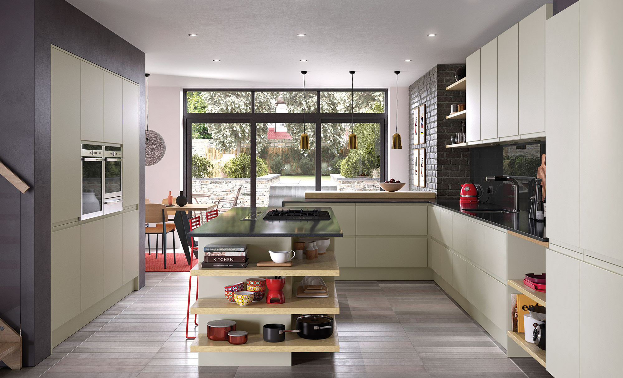 Uform Strada Matte Mussel Kitchen