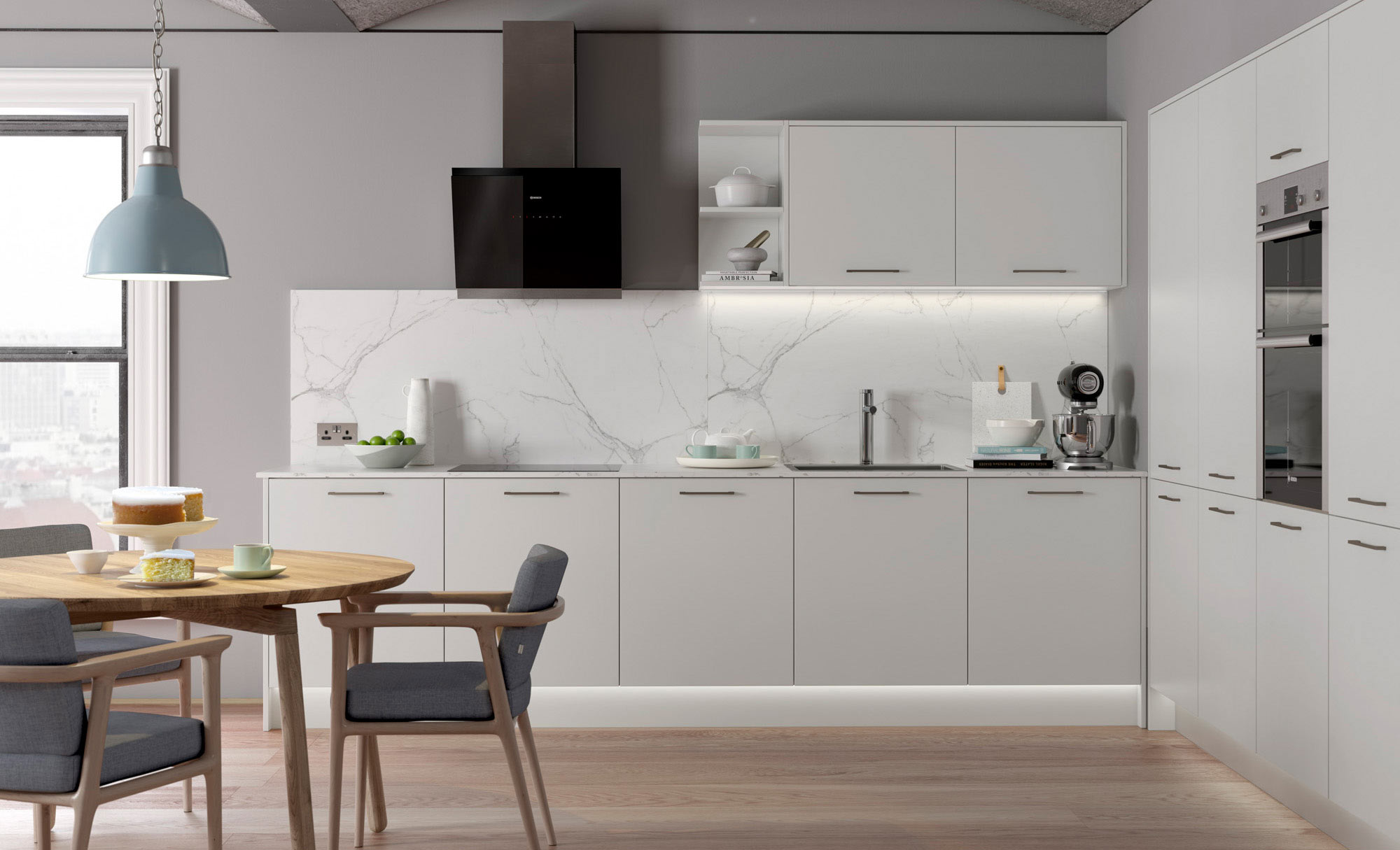 Uform Zola Matte Light Grey  Kitchen